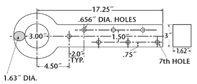 Holland DB1238 Series Mounting Dimensions