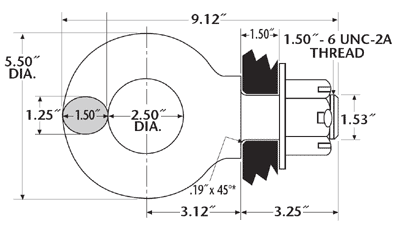 Holland DB12503 Series Mounting Dimensions