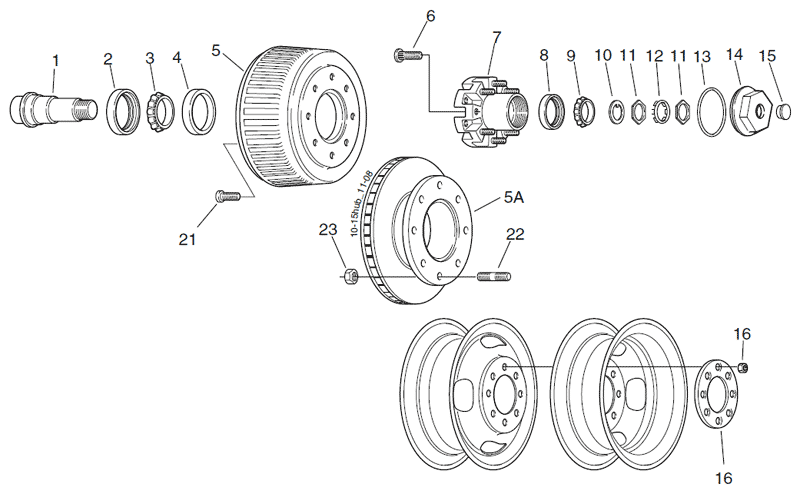 Dexter 10K and 13D Axle Parts Breakdown