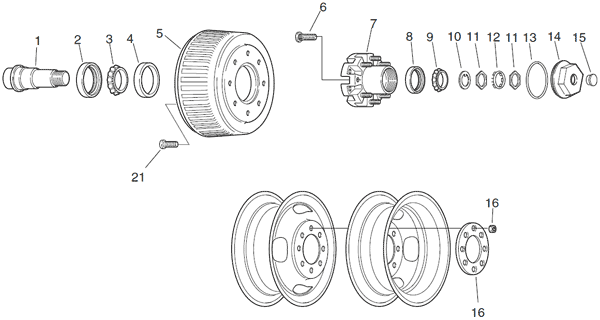 Dexter 12K Low-Profile Axle Parts Breakdown