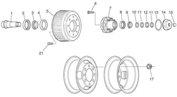 15K Dexter Axle Parts Breakdown