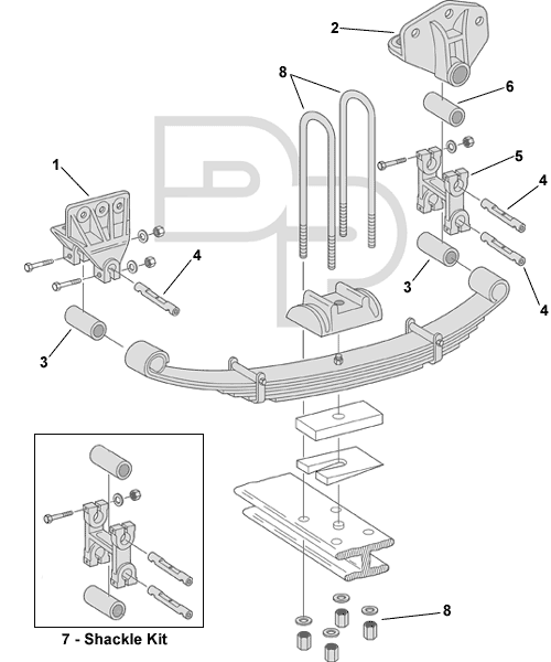  Ford Aeromax and Louisville Front Suspension Diagram