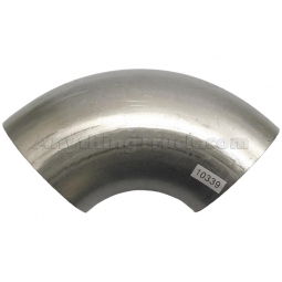 PTP 10339 90 Degree 4" OD-OD Aluminized Exhaust Elbow, 4-1/2" Legs, 4-1/2" Radius