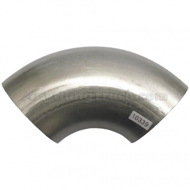 PTP 10339 90 Degree 4" OD-OD Aluminized Exhaust Elbow, 4-1/2" Legs, 4-1/2" Radius