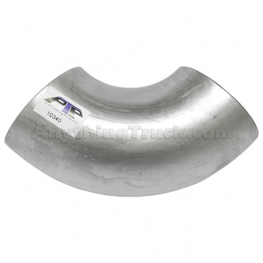 PTP 10340 90 Degree 5" OD-OD Aluminized Exhaust Elbow, 5-1/2" Legs, 5-1/2" Radius