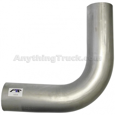 PTP 10539 90 Degree 4" OD-OD Aluminized Exhaust Elbow, 12" Legs, 5-1/2" Radius