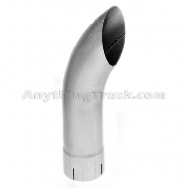 PTP 24672 5" ID x 20" Length, Curved Top, Aluminized Exhaust Stack