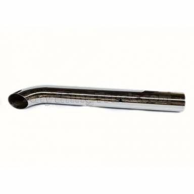 PTP 824749 4" OD x 24" Length, Curved Top, Chrome Exhaust Stack