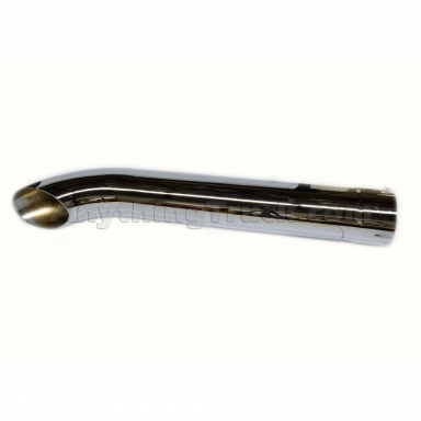 PTP 824758 5" ID x 24" Length, Curved Top, Chrome Exhaust Stack