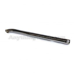 PTP 844734 3" ID x 48" Length, Curved Top Chrome Exhaust Stack