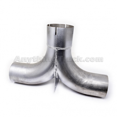 PTP 92673 4" OD x 4" ID Aluminized Splitter T Adapter Pipe, 16" Length, 11-1/4" Height