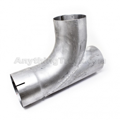 AP Exhaust 92689 5" ID x 5" OD Aluminized Conventional Y-Pipe, 15" Length, 10-1/2" Height
