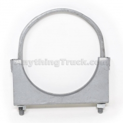 AP Exhaust Zinc 4" Flat U-Bolt Clamp W/Flange Nuts