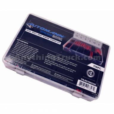178.EK115DCHS Electrical Kit, Color Heat Shrink, Contains 115 Pieces