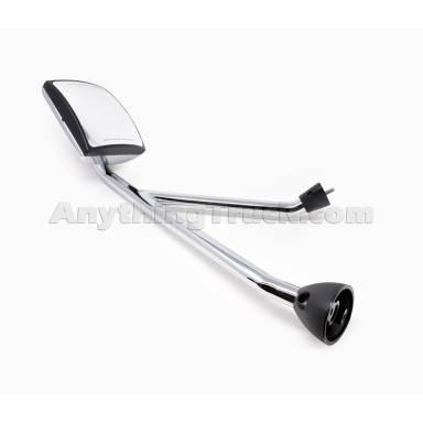 563.55007C LH Chrome Hood Mirror Assembly for International Prostar, Replaces 3594843C1