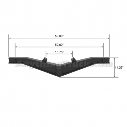 M80087 800-Series Truck Suspension Walking Beam, 54" Axle Spread, 46K Low Mount
