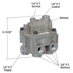 Bendix 065145X BP-R1 Brake Proportioning Relay Valve - 4 PSI Crack Pressure