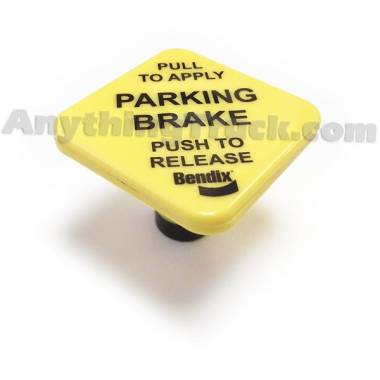 Bendix 248433N Button For  Push/Pull Valves, Pin-Type, 3/8" Shaft, 1-3/4" Square, Parking Brake