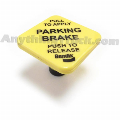 Bendix 248433N Button For  Push/Pull Valves, Pin-Type, 3/8" Shaft, 1-3/4" Square, Parking Brake