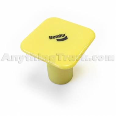 Bendix 248503 Button For Push/Pull Valves, Pin-Type, 3/8" Shaft, 1-1/4" Square, Plain