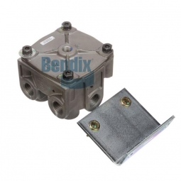 Bendix 5009627N R-12 Relay Valve, 1/2" NPT Horizontal Del. Ports, 3/8" NPT Vertical Del. Ports