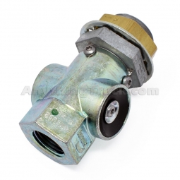 Bendix 800332 QR-L Bulkhead Mounted Quick Release Valve, 3/8" NPTF Supply, 1/2" NPTF Delivery