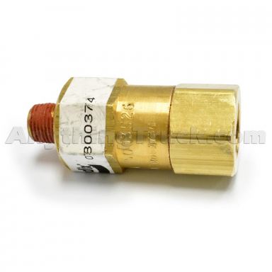 Bendix 800374 SC-3 Single Check Valve - 1/4" NPT Female Inlet, 1/8" NPT Male Outlet