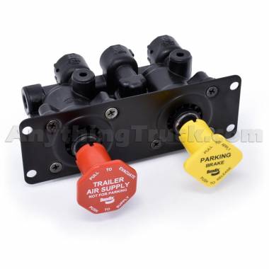 Bendix 800445 MV-3 Dash Valve, Unthreaded Mounting Holes, 1/4" NPT Ports