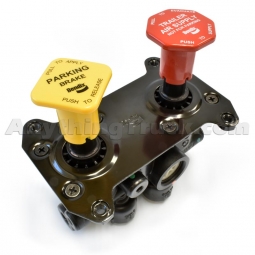 Genuine Bendix 800840 MV-3 Dash Valve, m6 x 1-6H Mounting Holes, 3/8" PTC Ports