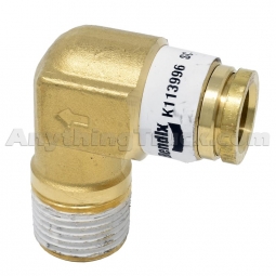 Bendix K114066 SC-3 Check Valve, 90 Degree, 1/2" PTC Inlet, 1/2" NPT Outlet, OEM# K113996