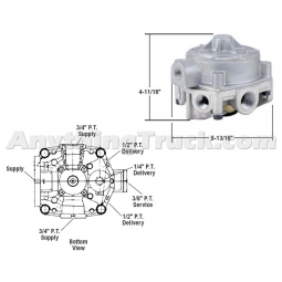 Bendix 287114N R-8P Relay Valve (Special Order)