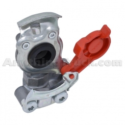 Haldex 11489 Emergency Gladhand with Red Dust Cover, 1/2" NPT