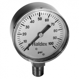 Haldex 90054700 Air Gauge, 1/4" NPT Male, 0-100 PSI