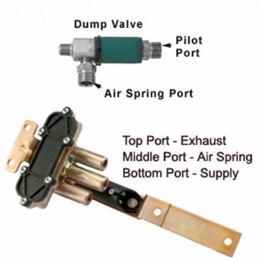 Haldex 90554648 Controlled Response Height Control Valve, Normally Closed Dump Valve (Special Order)