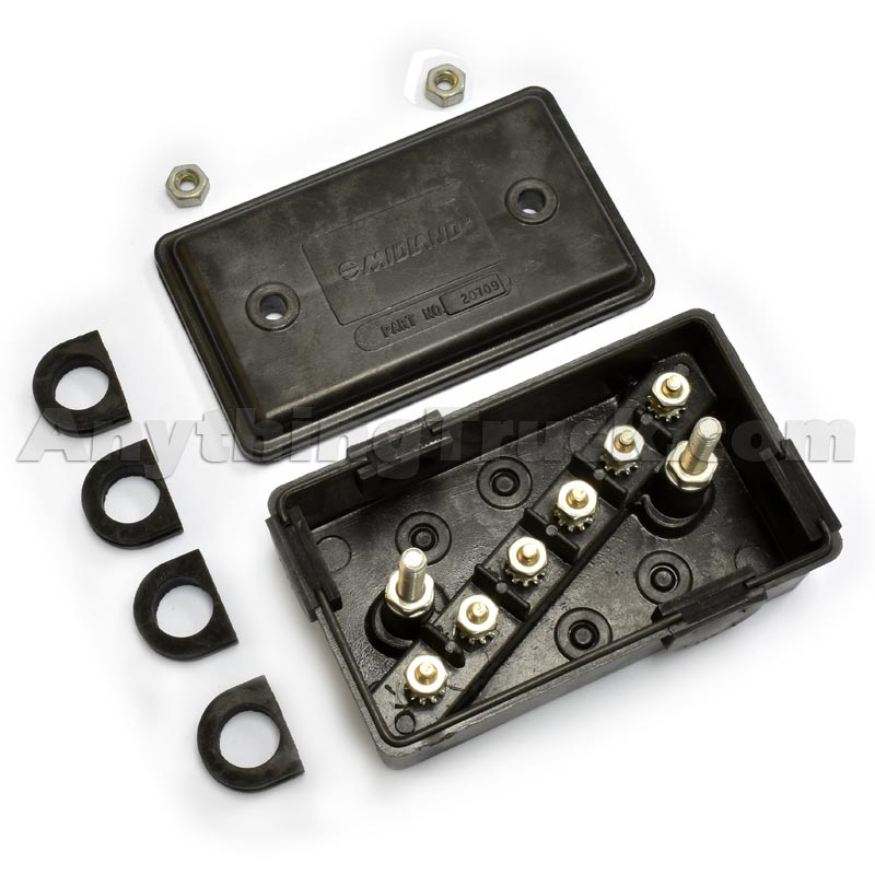 Haldex BE22090 6Terminal Junction Box, Surface Mount AnythingTruck