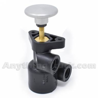 Haldex KN20033 Push-Pull Panel Mount Valve, 7-17 PSI Auto Release Pressure