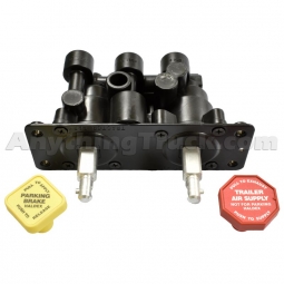 Haldex KN20607 Dual Manifold Dash Valve, 3/8" PTC Ports, M6 Mounting Holes