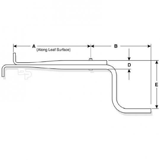 Dayton Parts 75-163 Z-Spring for Peterbilt Low Mount Air Dayton Parts 75-163 Z-Spring for Peterbilt Low Mount Air