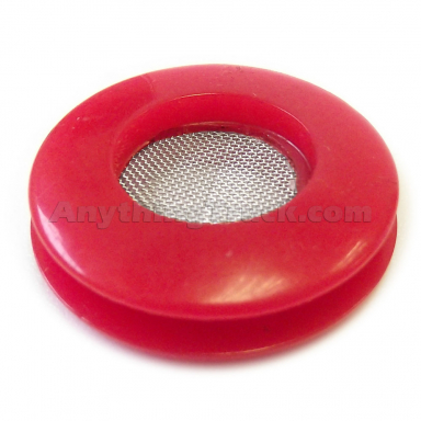 Red Polyurethane Air Brake Gladhand Seal with Protective Screen