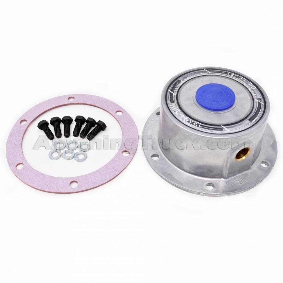 Hendrickson VS-29566-3 TIREMAAX Bolt-On Hub Cap, Oil, 5-1/2