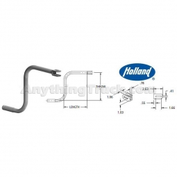 SAF Holland 50644018 Horizontal Folding Mark V Crank Handle, 11.63" Long, 14" Throw