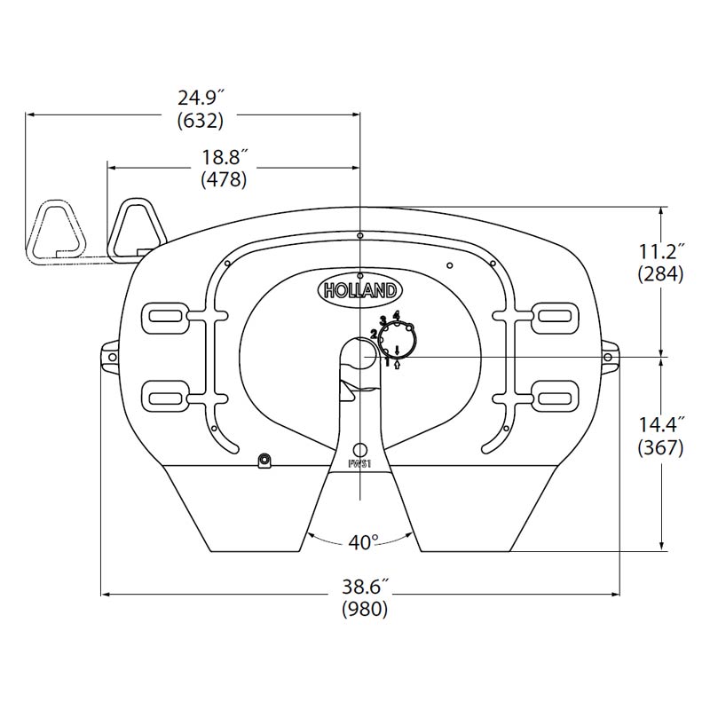 SAF Holland XA‑171‑A‑L‑P FW17 Fifth Wheel Top Plate, LH Release