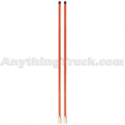 S.A.M. 1308115 Bolt-On Bumper Guides, Flourescent Orange, 48" Long, 3/4" Dia.