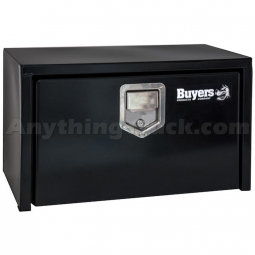 Buyers Products 1703103 Steel Underbody Toolbox, 14" x 16" x 30", Locking Paddle Latch, Black