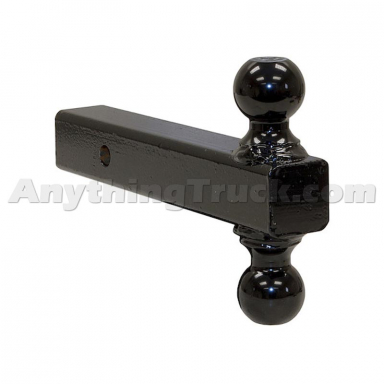 Buyers Products 1802215 Double Ball Mount, 2" & 2-5/16" Balls, 8" Solid Shank