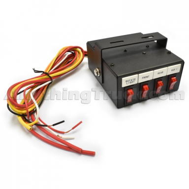 Buyers Products 6391104 4-Function Pre-Wired Switch Box with 14 Interchangeable Function Name Plates