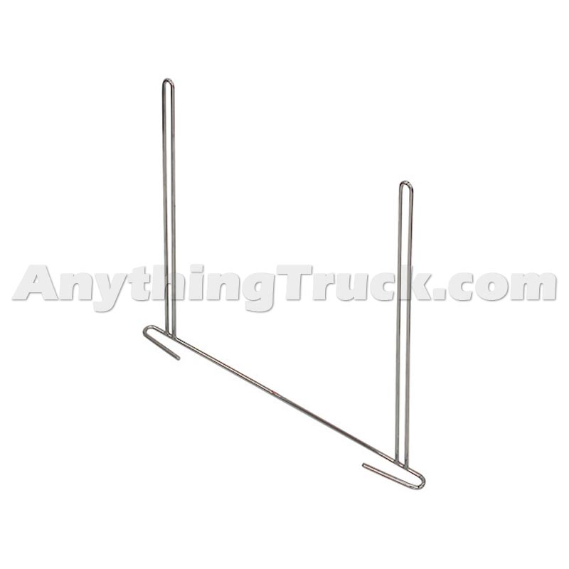 Buyers Products B2436ASBC Chrome AntiSail Mud Flap Bracket, 1 Bracket