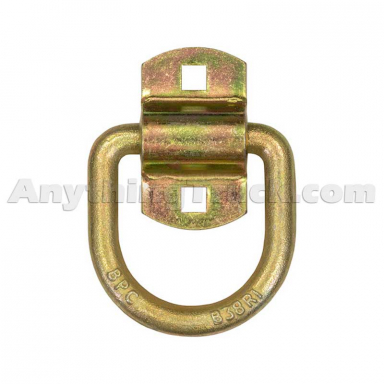 Buyers Products B38ZY Bolt-On 1/2" D-Ring With 2 Hole Mounting Bracket