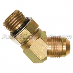 Buyers Products H5365X6 Straight Thread O-Ring 45 Degree Elbow, 3/8" ORB x 3/8" JIC
