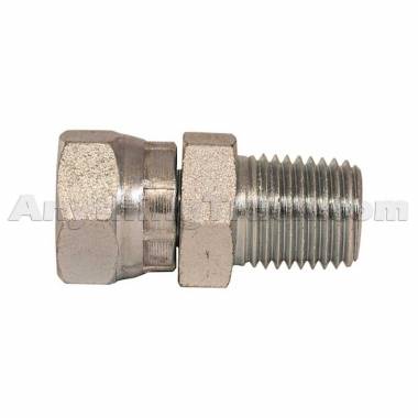 Buyers Products H9205X4X4 Female Swivel to Male Pipe Fitting, 1/4" NPSM Female x 1/4" NPT Male